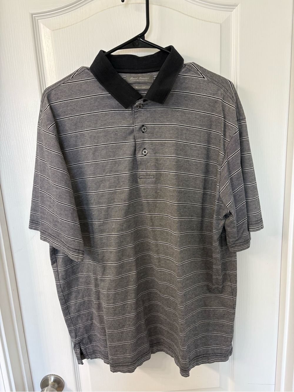 Daniel Cremieux Signature Collection Striped Mercerized Cotton Polo L